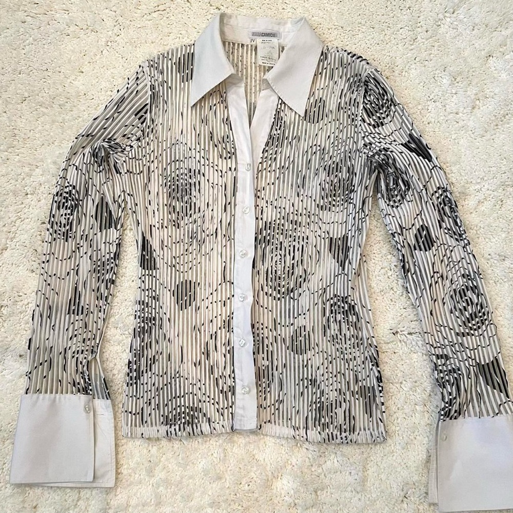Women’s See-Through Button Shirt